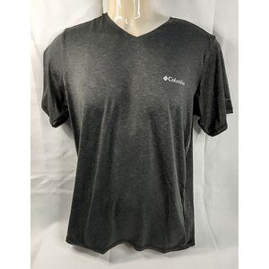 Columbia Collarless Grey Medium Short Sleeve T-Shirt Men's M